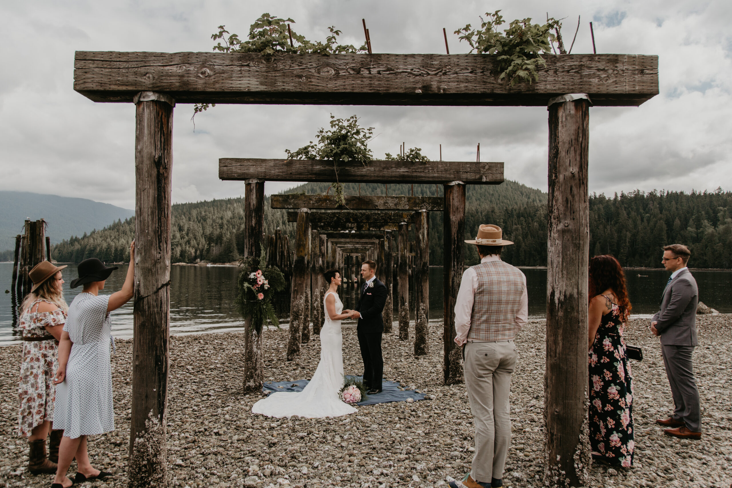 Vancouver wedding at Barnet Marine Park with Young Hip & Married