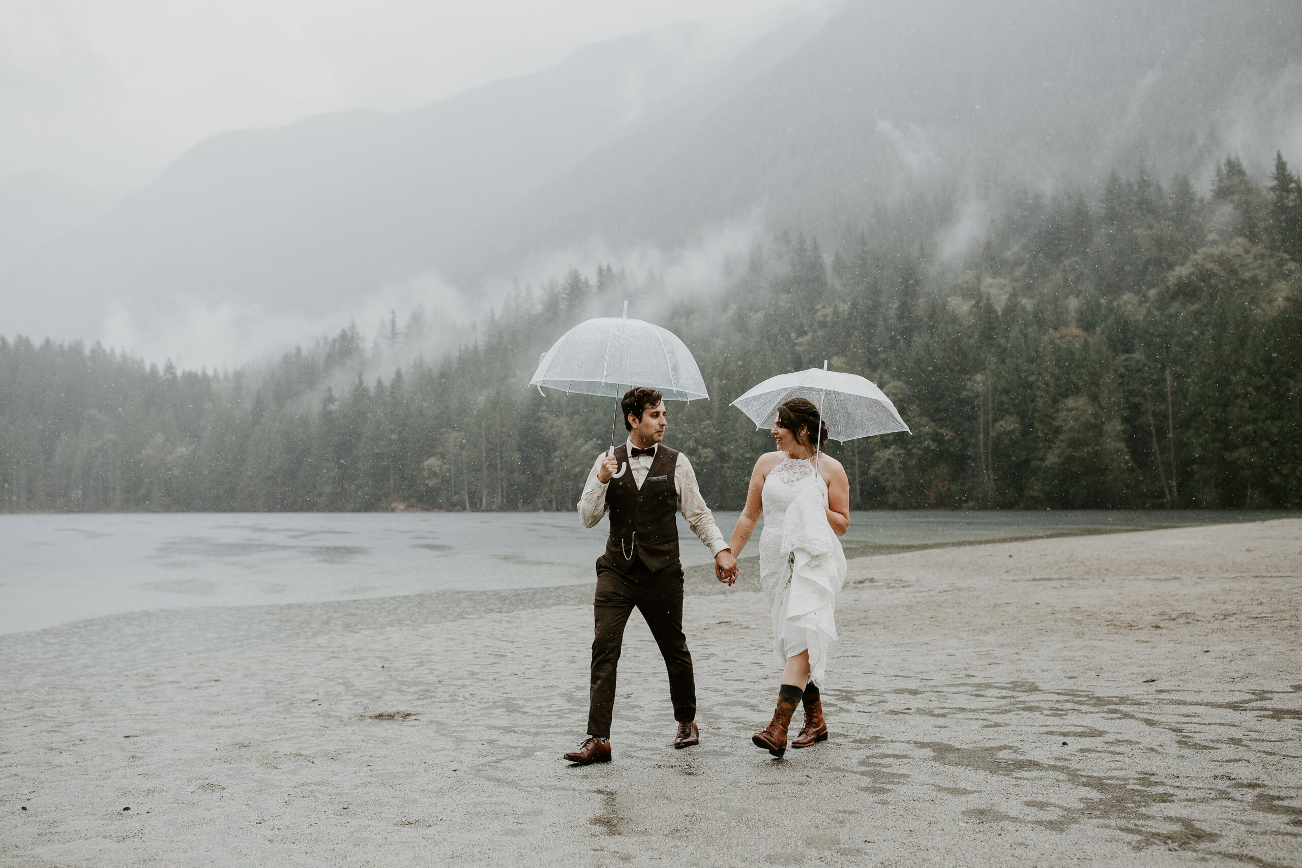 Young Hip & Married elopement at Buntzen Lake