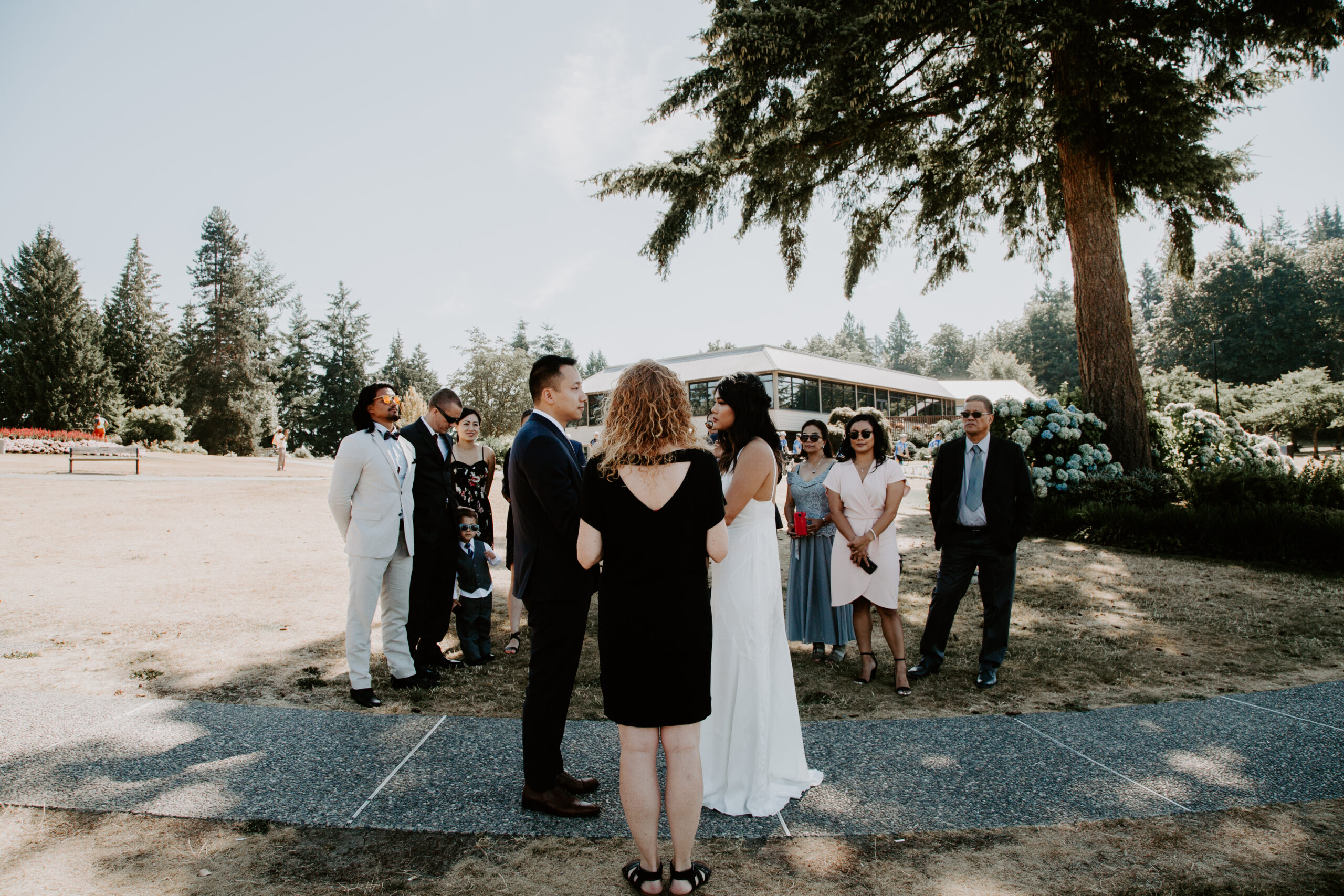 Vancouver elopement at Burnaby Mountain with Young Hip & Married