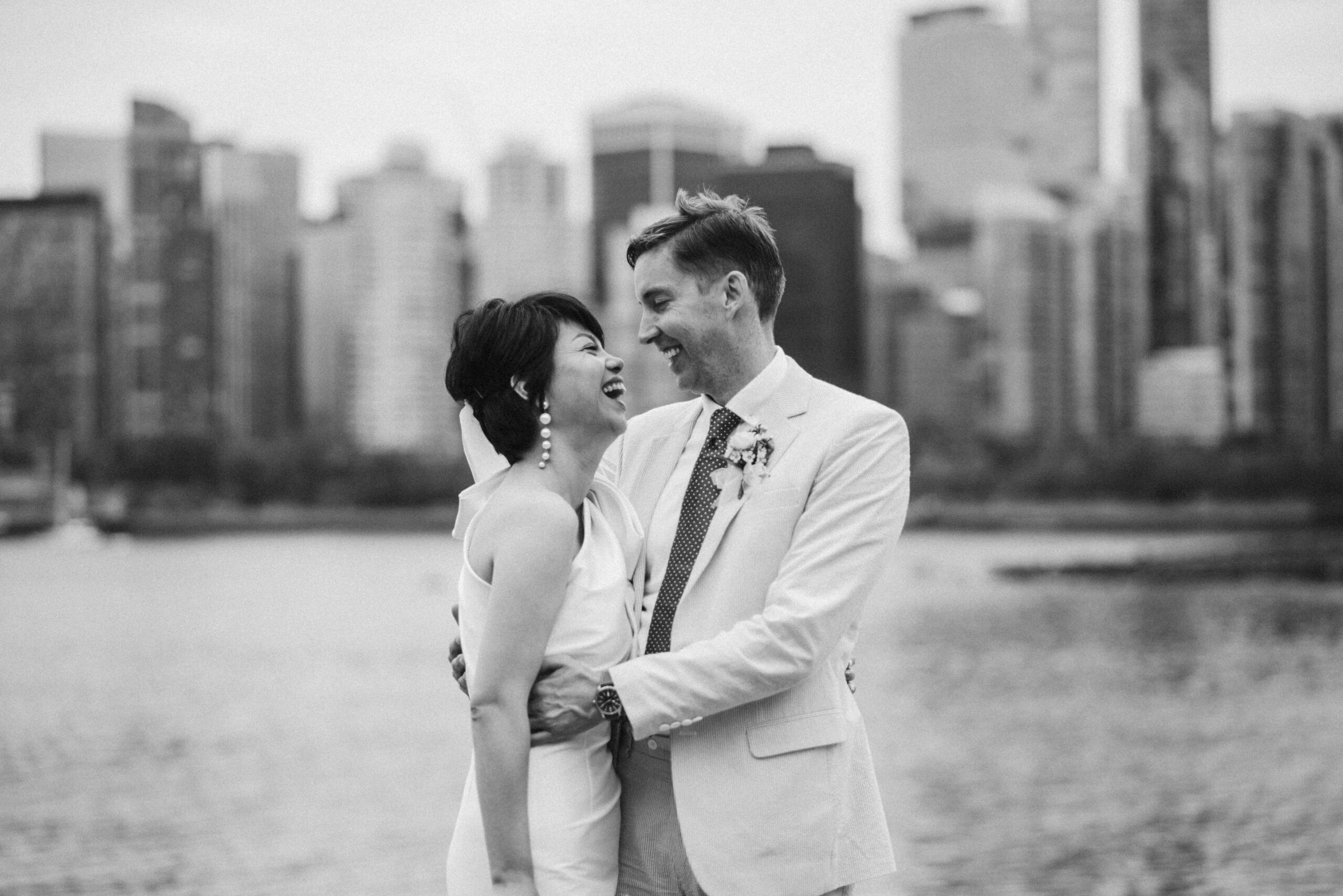 black and white wedding portrait for vancouver wedding