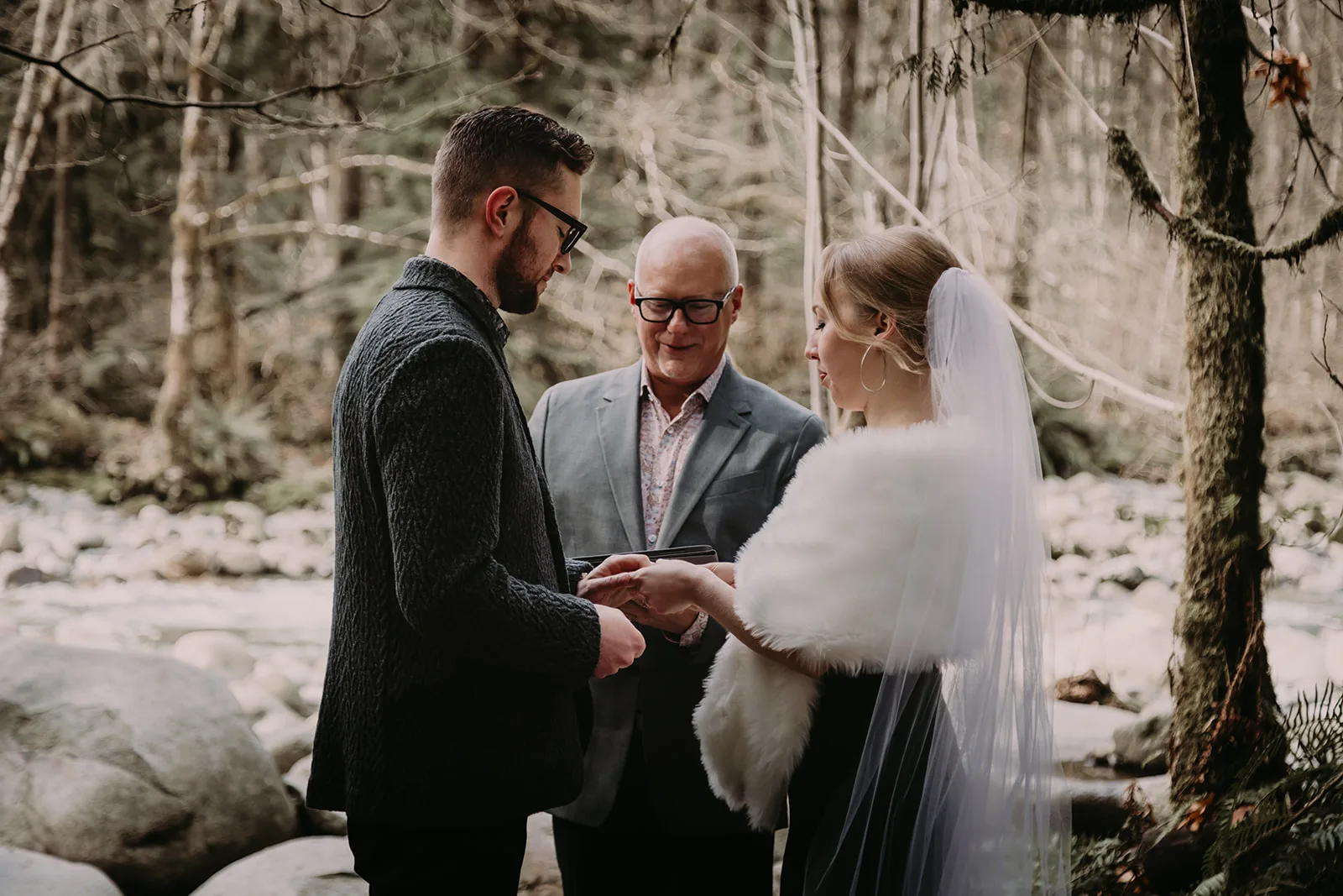 young hip and married vancouver elopement with Officiant Lonnie