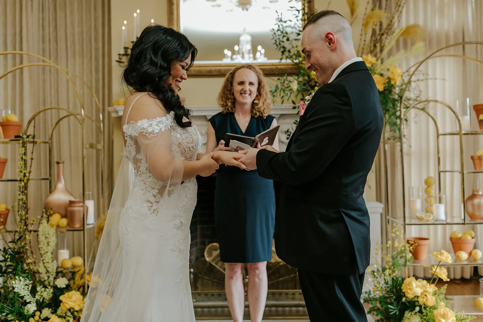 Autumn and Kristopher at Hycroft Manor with Officiant Jane, Olive & Bean Photography