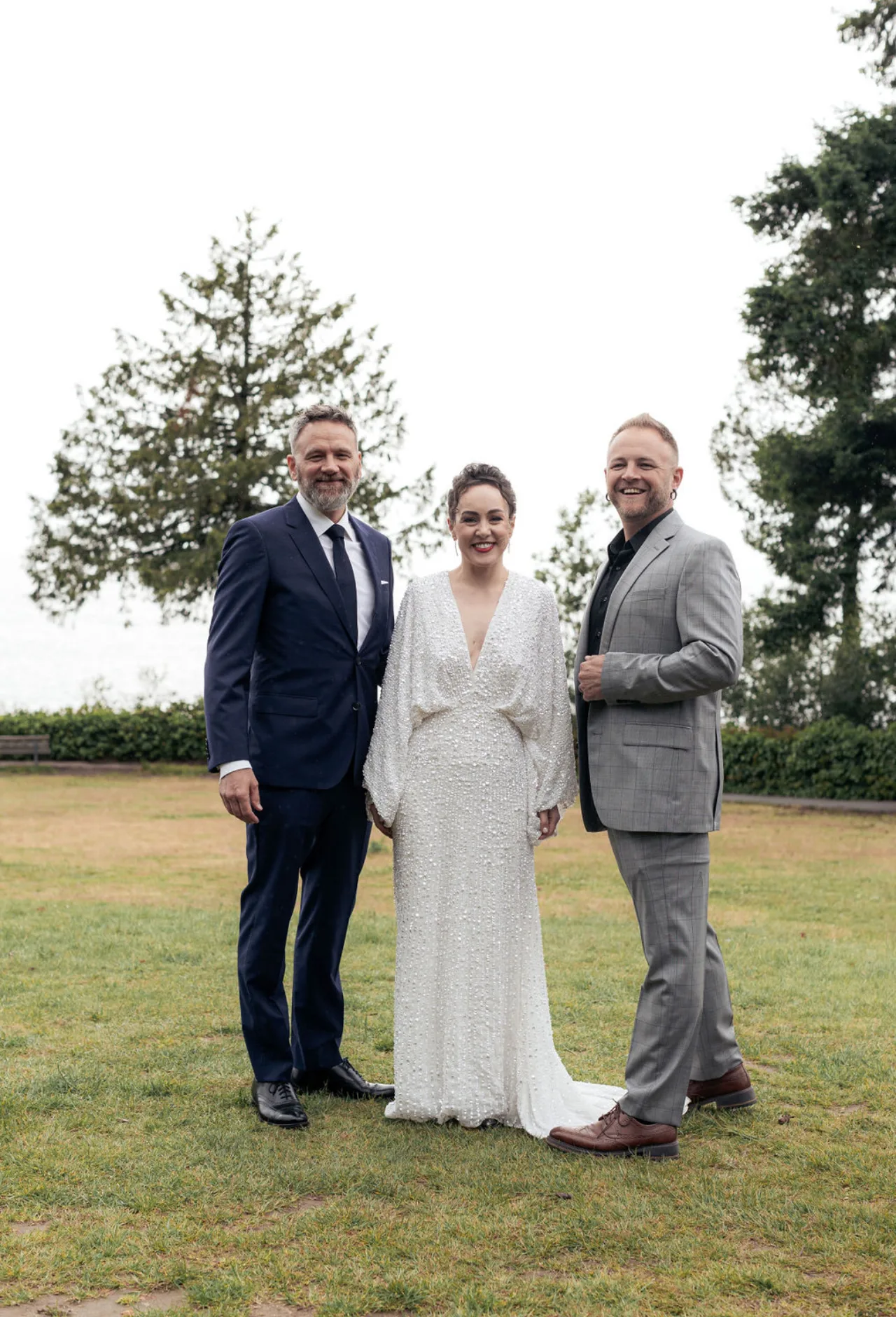 Anna and Scott with Shawn G after their elopement ceremony