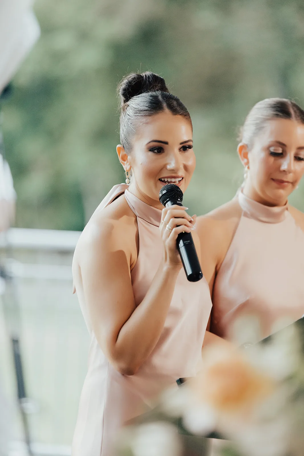 Maid of honor wedding speech at Carissa and Tyler's wedding, Nomad by NK Photography