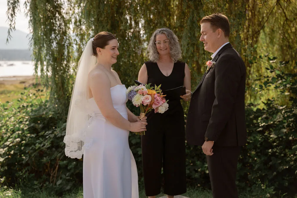 Nigel and Katherine's elopement ceremony with Officiant Amanda, Yellow Petal Photo