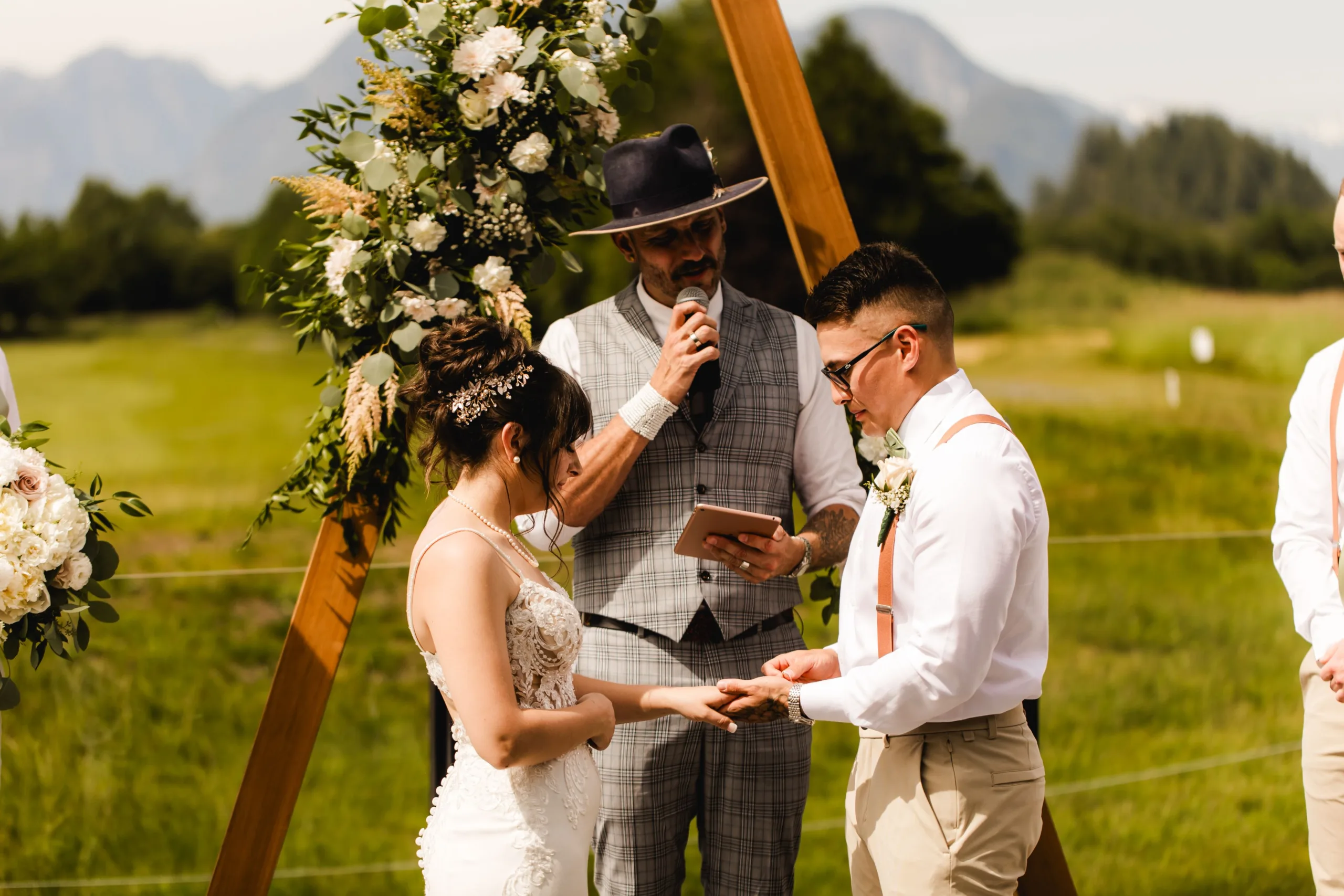 Cam and Asia's ceremony with Officiant Shawn Miller