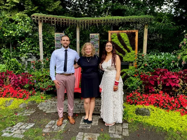 Officiant Shalom with Simrat and Jason